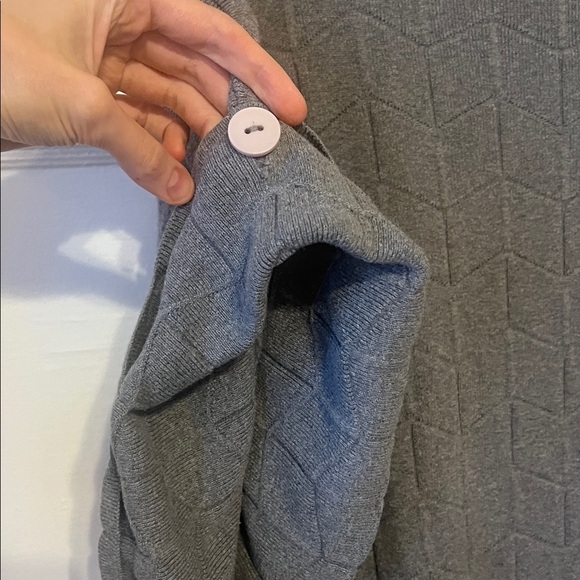 Elk Gray Knit Top one size fits all ($425 retail) cotton and wool large - Picture 7 of 7